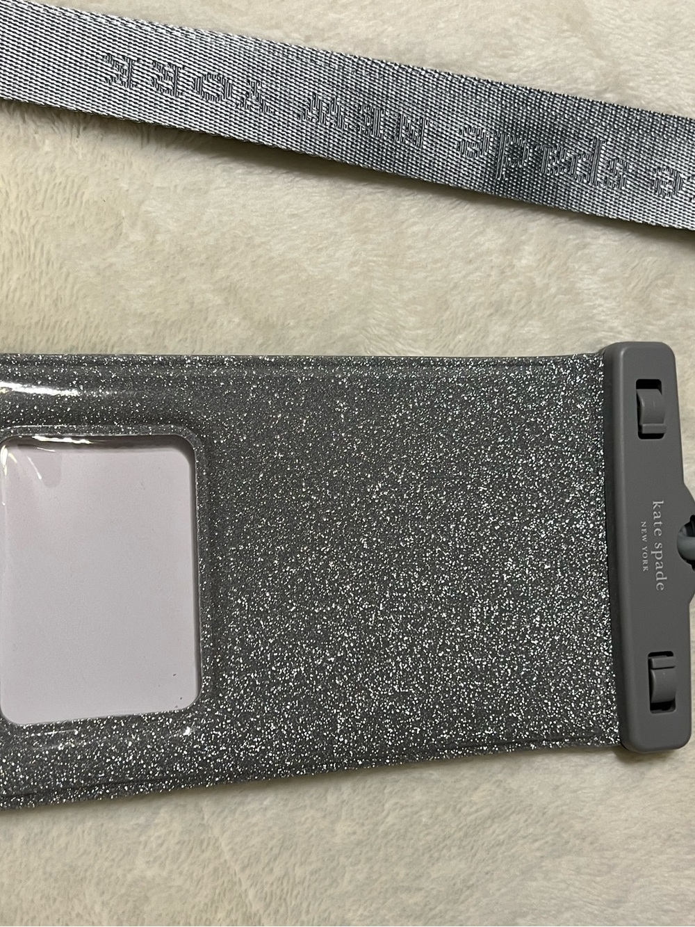 kate spade black glitter phone waterproof case
